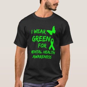 Camiseta Eu Uso Verde Para o Mês de Conscientização da Saúd