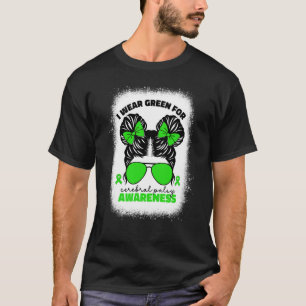 Camiseta Eu Uso Verde Para Paralisia Cerebral Para Meninas