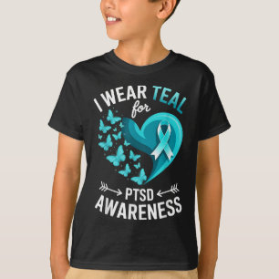 Camiseta Eu Uso Verde Turquesa Para Conscientização Sobre P