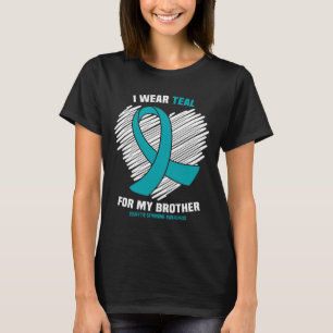Camiseta Eu Uso Verde Turquesa Pelo Meu Irmão Conscientizaç
