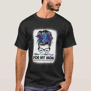 Camiseta Eu Uso Verde Turquesa Roxo Para Conscientização Pr