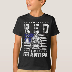 Camiseta Eu uso vermelho às sextas-feiras em apoio ao meu a