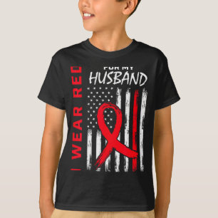 Camiseta Eu Uso Vermelho Para a Conscientização da Doença C