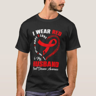 Camiseta Eu Uso Vermelho Para a Conscientização da Doença C
