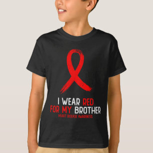 Camiseta Eu Uso Vermelho Para a Conscientização da Doença C