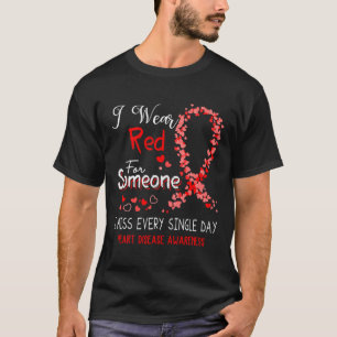 Camiseta Eu Uso Vermelho Para Alguém Conscientização sobre