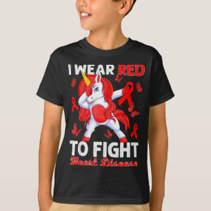 Camiseta Eu Uso Vermelho Para Combater a Consciência da Doe