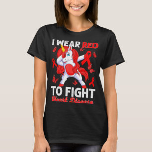 Camiseta Eu Uso Vermelho Para Combater a Consciencialização