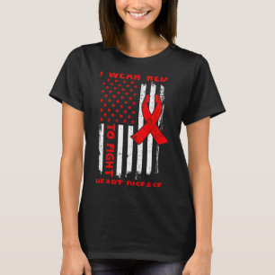 Camiseta Eu Uso Vermelho Para Combater a Conscientização so