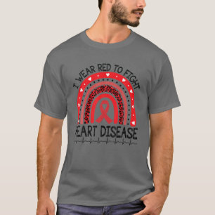 Camiseta Eu Uso Vermelho Para Combater a Doença Cardíaca Co