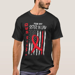 Camiseta Eu Uso Vermelho Para Minha Cunhada Conscientização