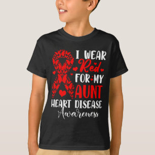 Camiseta Eu Uso Vermelho Para O Mês de Conscientização da D
