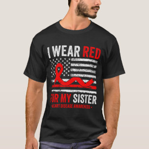 Camiseta Eu Uso Vermelho Pela Minha Irmã Conscientização so
