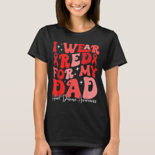 Camiseta Eu Uso Vermelho Pelo Meu Pai Retro Chd Consciencia