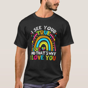 Camiseta Eu Vejo Suas Verdadeiras Cores Autismo Conscientiz