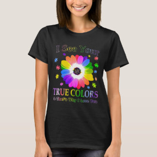 Camiseta Eu Vejo Suas Verdadeiras Cores Sensibilização Auti