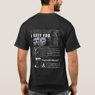 Camiseta "Eu Vejo Você" Conexão de Alma Arte - Minimalista