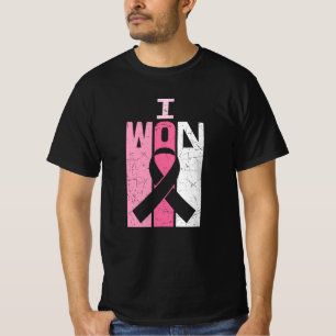Camiseta Eu Venci Guerreiro Consciente do Câncer de Mama So