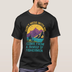 Camiseta Eu Venho de uma Família de Pescadores Parentes Sar