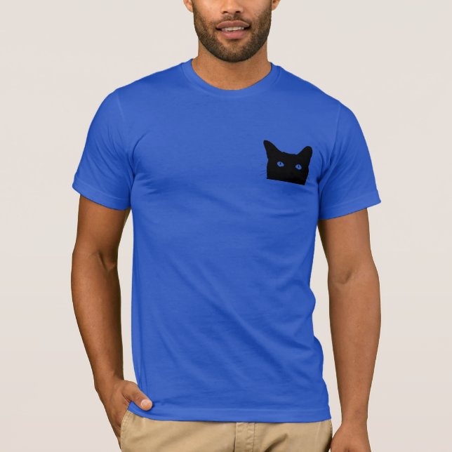 Camiseta Eu ver o gato clicar para escolher seu fundo da (Frente)