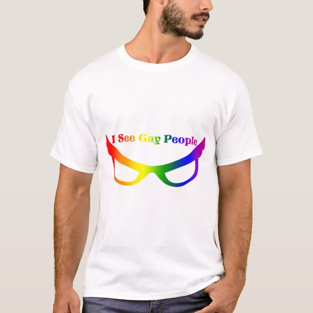 Camiseta Eu ver pessoas alegres (Frente)