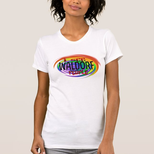 Camiseta Eu ver pessoas de Waldorf (Frente)