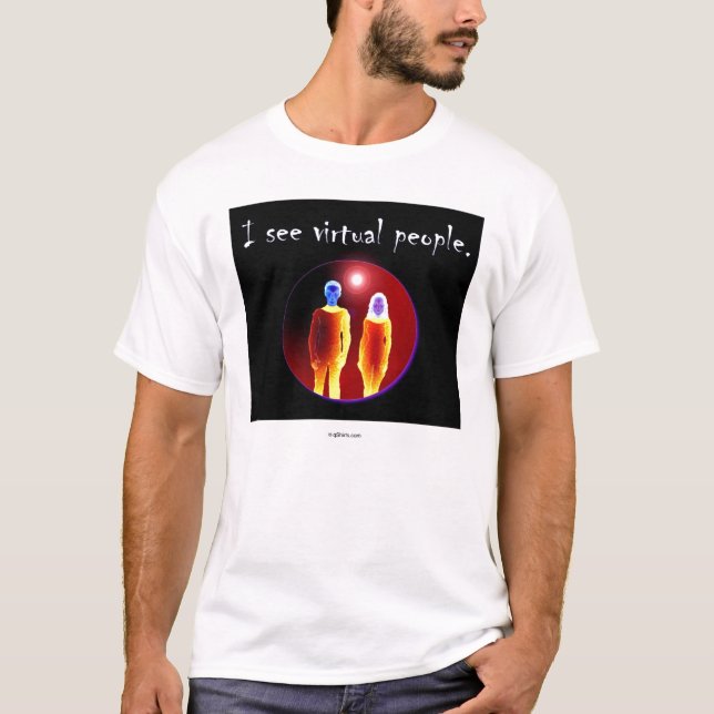 Camiseta Eu ver povos virtuais (Frente)