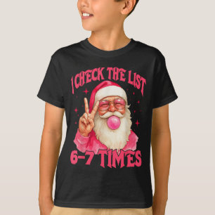 Camiseta Eu Verifico a Lista Humor 67 Meme 6-7 Divertido Se