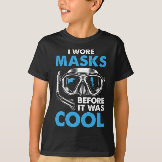 Camiseta Eu Vesti Máscaras Antes Que Fosse Legal Engraçado