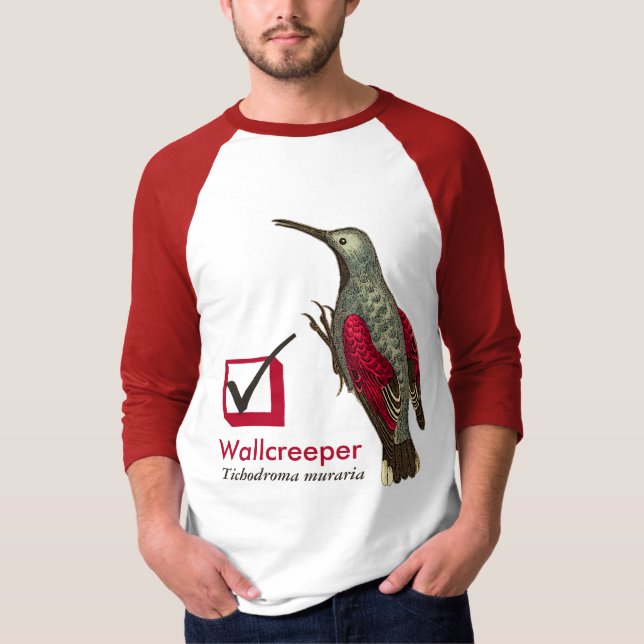 Camiseta Eu vi a caixa de verificação de Wallcreeper para o (Frente)