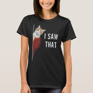 Camiseta Eu Vi Aquele Gatinho Engraçado Gato De Natal Jesus