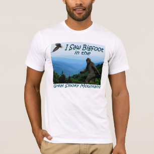 Camiseta Eu vi o t-shirt cabido do Bigfoot-Excelente