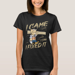 Camiseta Eu Vi Que Arranjei Um Humor De Piada De Madeira