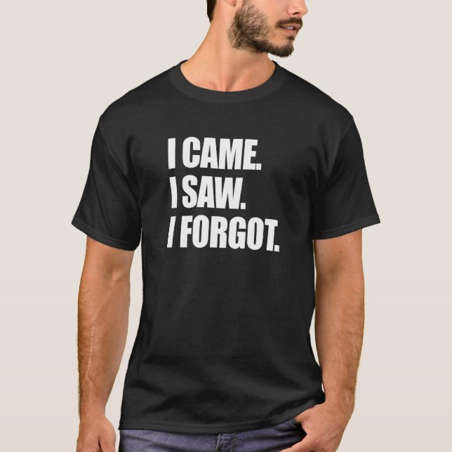 Camiseta Eu Vi Que Esqueci Da Sarcástica Esqueci-Me De Esqu (Frente)