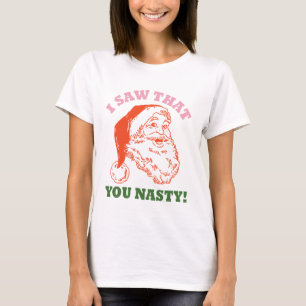Camiseta Eu Vi Que Vocês Papais noeis De Natal Desagradávei