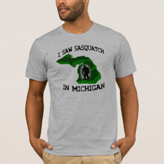 Camiseta Eu vi Sasquatch em Michigan