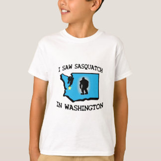 Camiseta Eu vi Sasquatch em Washington