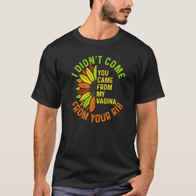 Camiseta Eu Vim Da Tua Costela Engraçada Femini (Frente)