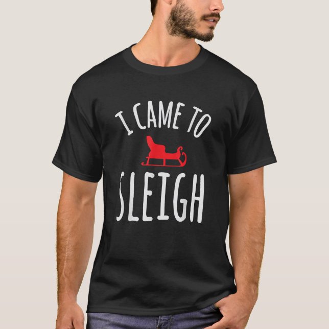 Camiseta Eu Vim Dormir Engraçado Feriado Humor De Natal (Frente)