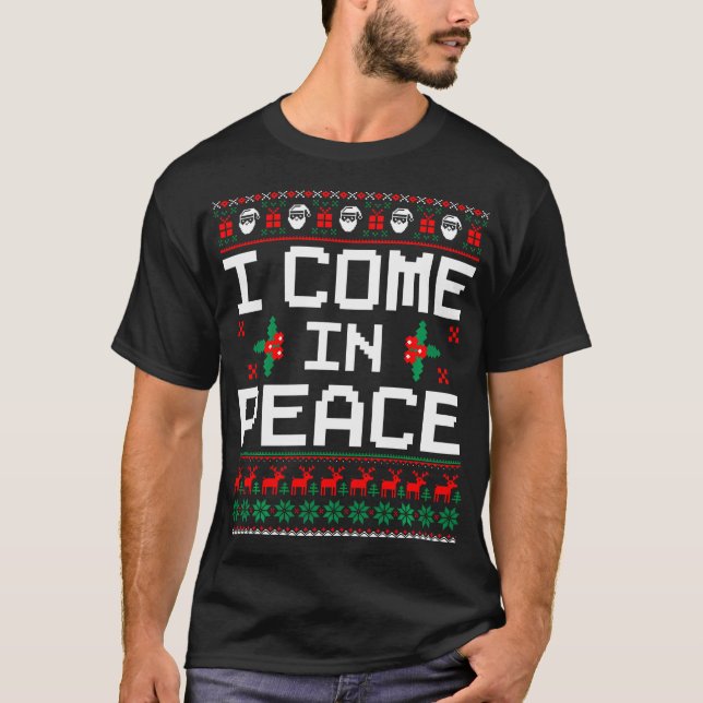 Camiseta Eu Vim Em Casais De Combate À Paz No Natal (Frente)