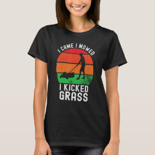 Camiseta Eu Vim Eu Cortei Eu Chutei Grama Jardim de Relva V