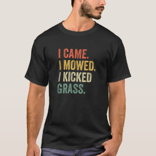 Camiseta Eu Vim Eu Cortei Eu Chutei Grama Piada de Corte de
