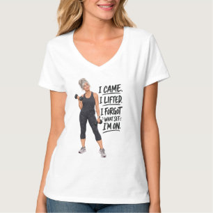 Camiseta Eu Vim Eu Levantei Eu Esqueci Em Qual Série Estou