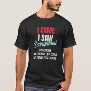 Camiseta Eu vim Eu vi Eu conquistei Brincando Júlio Ceasa