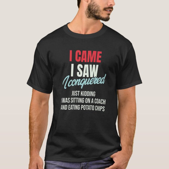 Camiseta Eu vim Eu vi Eu conquistei Brincando Júlio Ceasa (Frente)