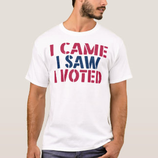 Camiseta Eu Vim Eu Vi Eu Votei Arte Gráfica Eleitoral