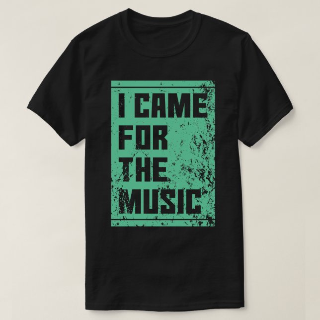 Camiseta Eu vim para a música (Frente do Design)