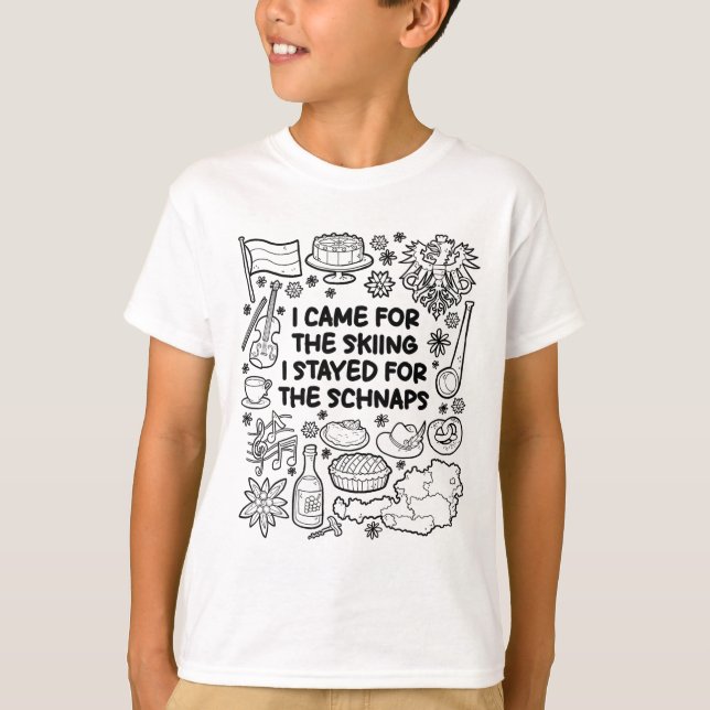 Camiseta Eu Vim Para O Esqui (Frente)