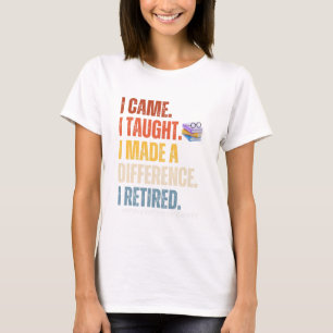 Camiseta Eu vim. Pensei que tinha feito a diferença.