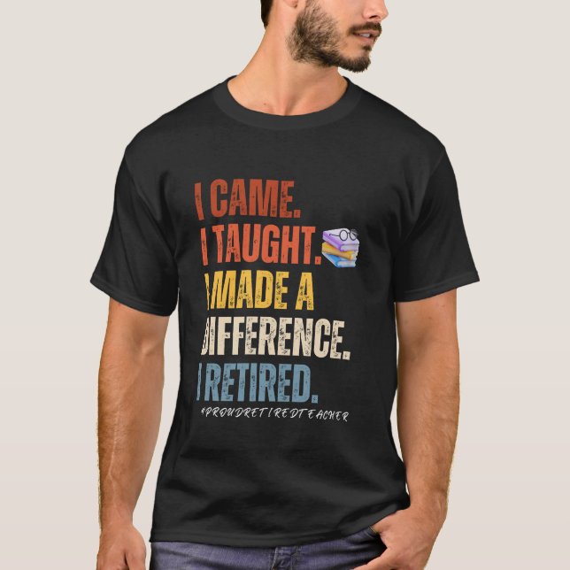 Camiseta Eu vim. Pensei que tinha feito a diferença. (Frente)